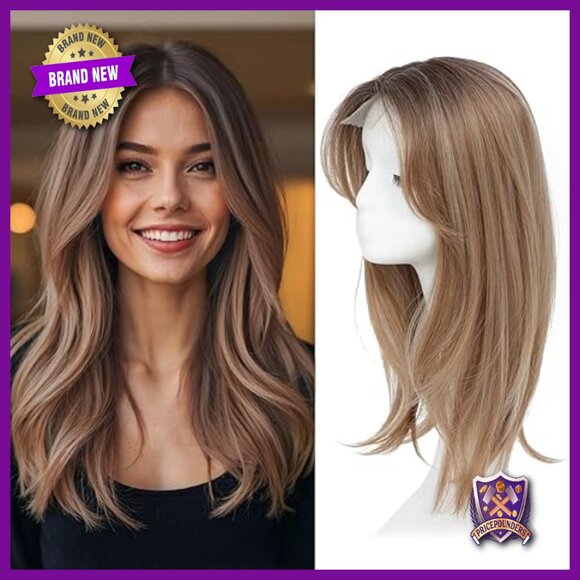 Synthetic Hair Topper 18 Inch for Thinning Hair with Clips main image 4